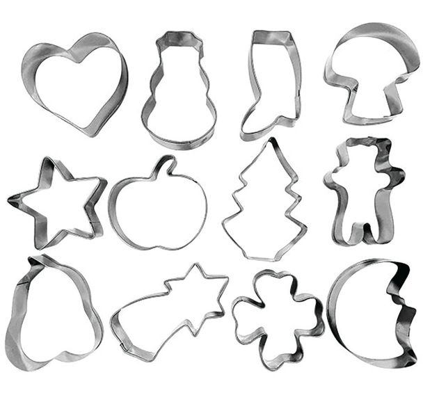 Découpoirs en inox assortis sur cercle X12