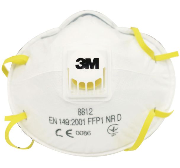 Demi-masque respiratoire coque à usage unique - FFP1 - 3M
