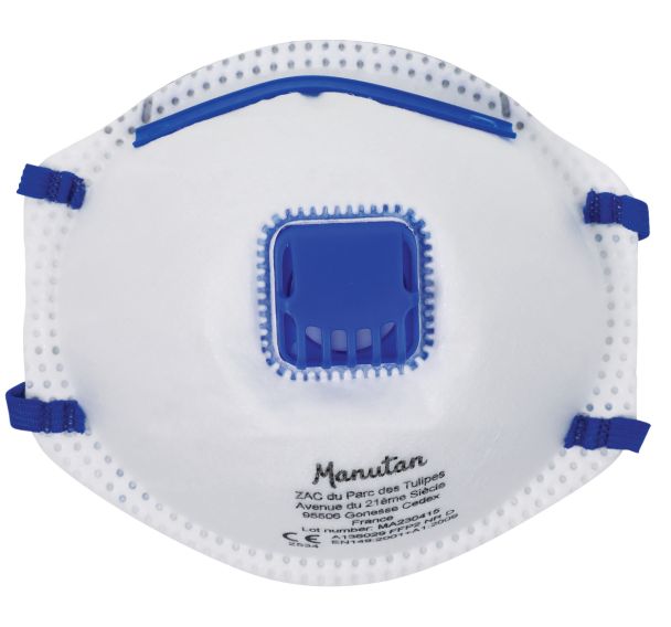 Demi-masque respiratoire coque à usage unique FFP2 - Manutan Expert