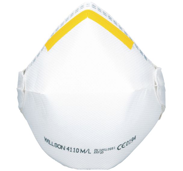 Demi-masque respiratoire pliable à usage unique