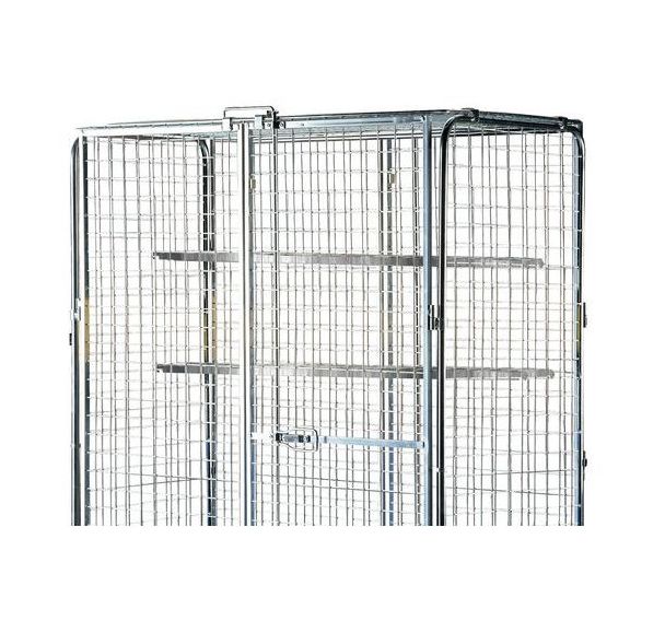 Demi-tablette grillagée pour roll-conteneur de sécurité force 720 kg