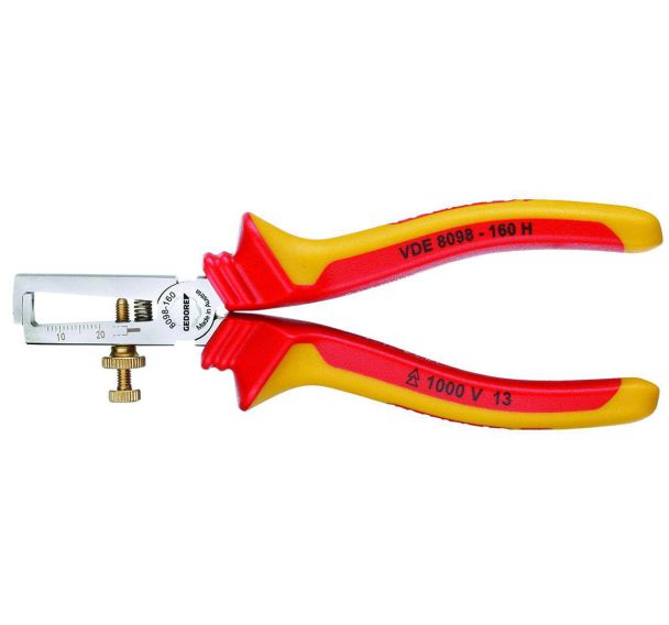 Dénudeur de fils VDE avec manchons isolants VDE 160 mm