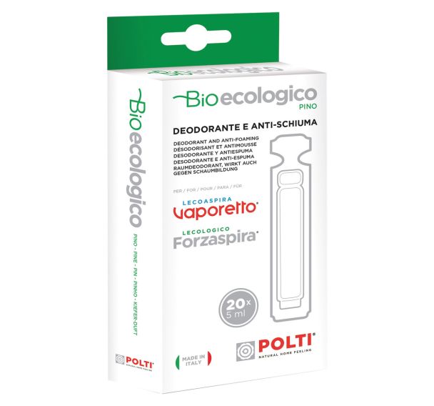 Déodorisant et antimousse bioecologico Lécoaspira - parfum pin - Polti