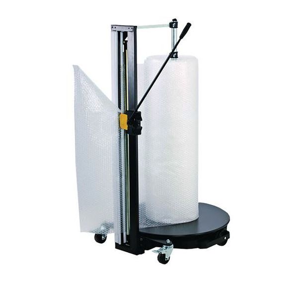 Dérouleur-coupeur film bulle vertical rouleau maxi 1550 mm