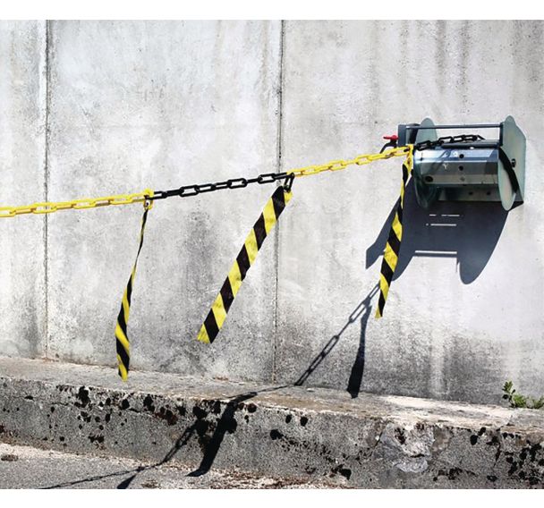 Dérouleur de chaîne avec rubans hachurés - Novap