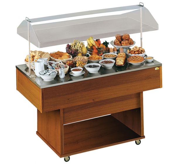 Desserte DELIZIE neutre, surface d'exposition 1422x745 mm- DELIZIE NEUTRE