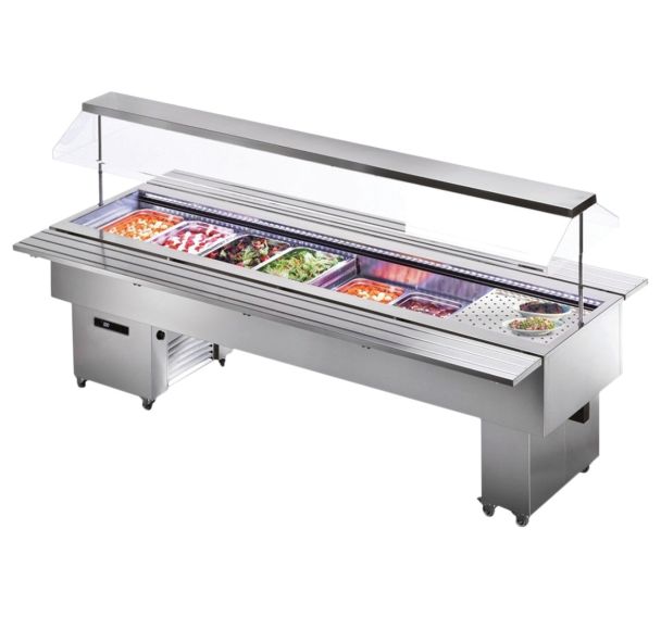 Desserte ISOLA inox positive ventilée 6 GN 1/1-