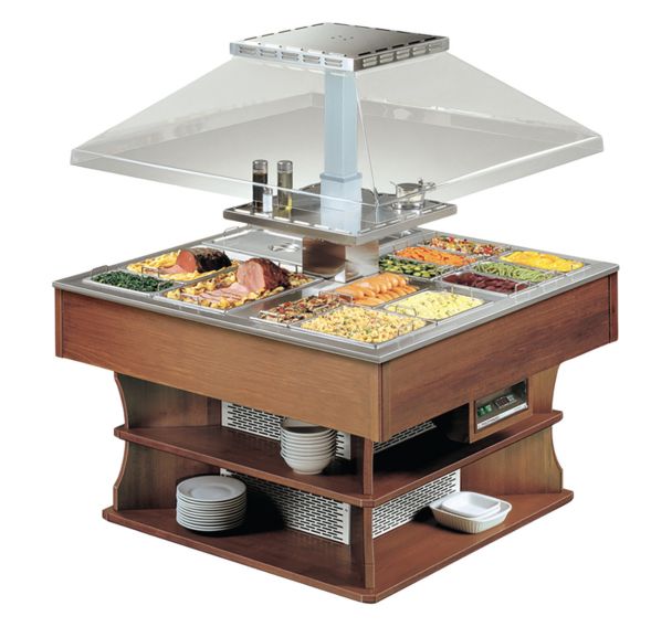 Desserte OASI maintien en température bain-marie à eau 8 GN 1/1