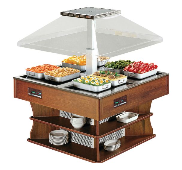 Desserte OASI maintien en température plaque vitrocéramiques 8 GN 1/1