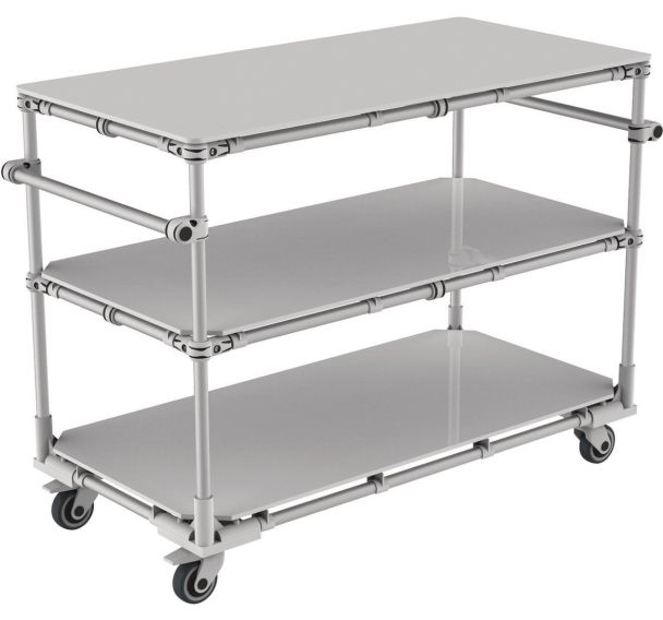 Desserte aluminium modulaire - 350 kg - Trilogiq