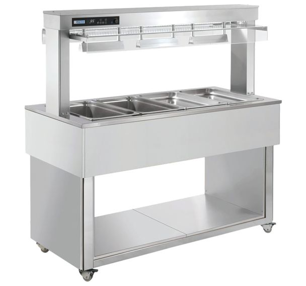 Desserte bain-marie à eau TRADITION REDTR-RED+3W