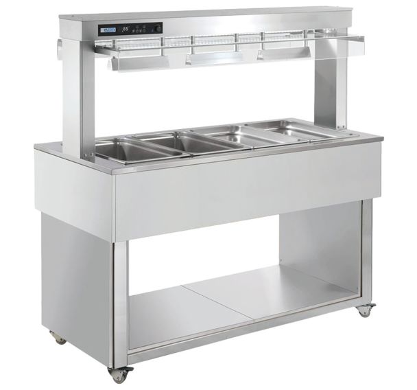 Desserte bain-marie à eau TRADITION REDTR-RED+6B