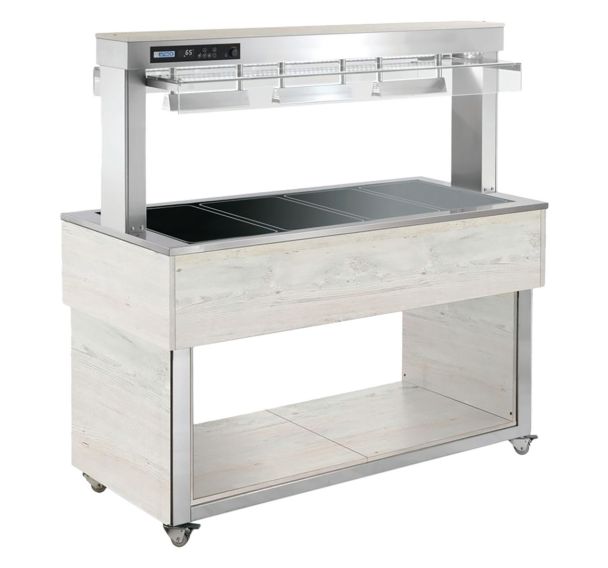 Desserte dessus chauffant TRADITION BROWNTR-BROWN+4B