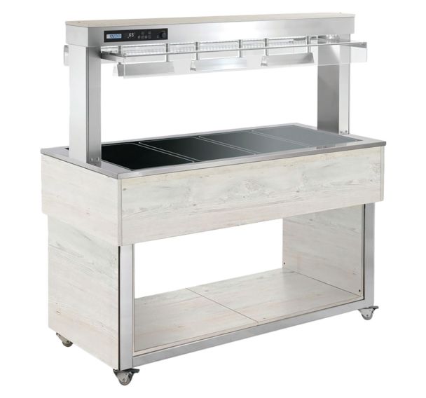 Desserte dessus chauffant TRADITION BROWNTR-BROWN+6W