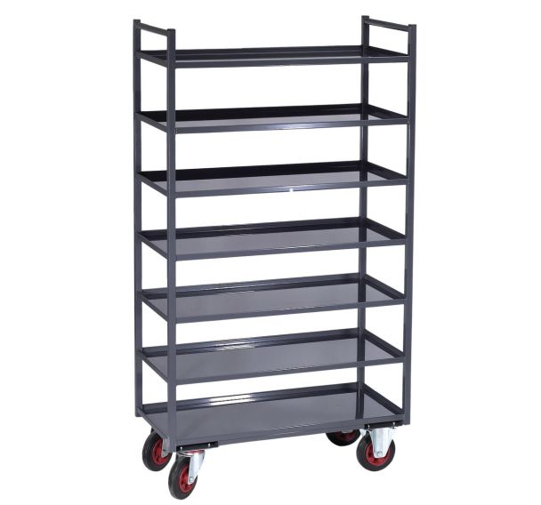 Désserte métal 7 plateaux Force 400 kg Gris - Ht:1705 mm