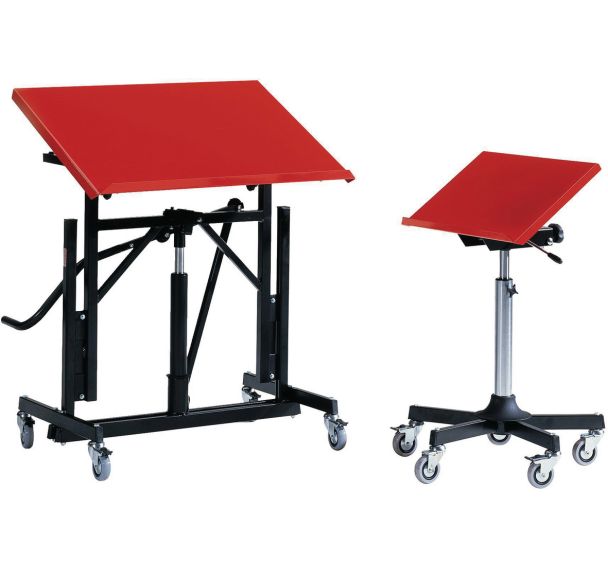 Desserte mobile avec plateau inclinable - Global