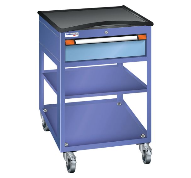 Desserte mobile à tiroirs et étagère hauteur 99,2 cm largeur 80,5 cm Thurmetall