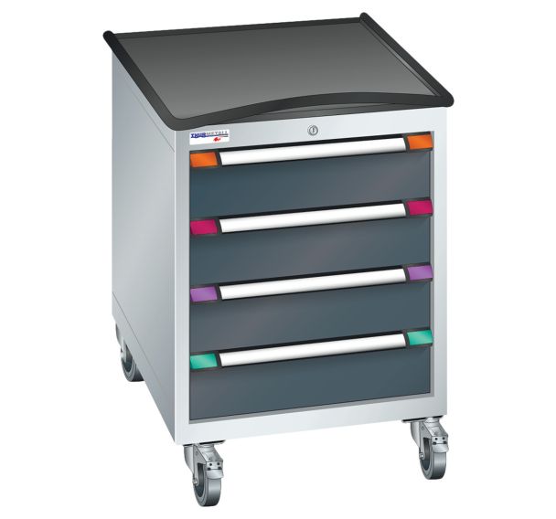 Desserte mobile à tiroirs hauteur 89,2 cm largeur 60,5 cm Thurmetall