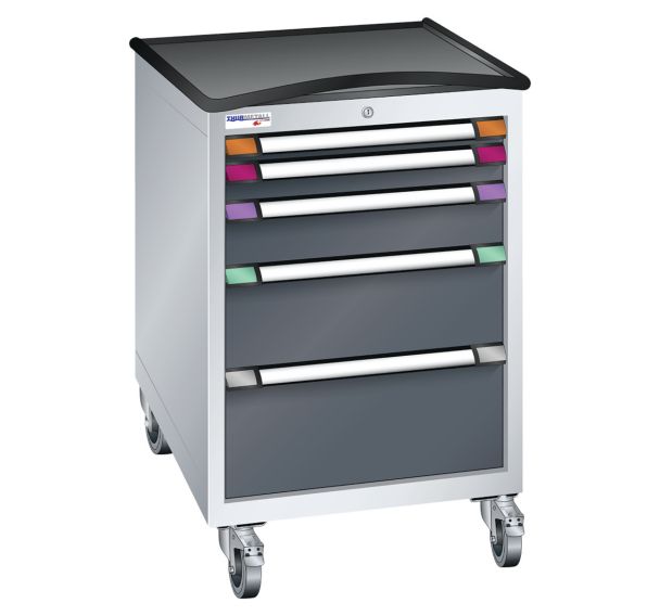 Desserte mobile à tiroirs hauteur 99,2 cm largeur 60,5 cm Thurmetall