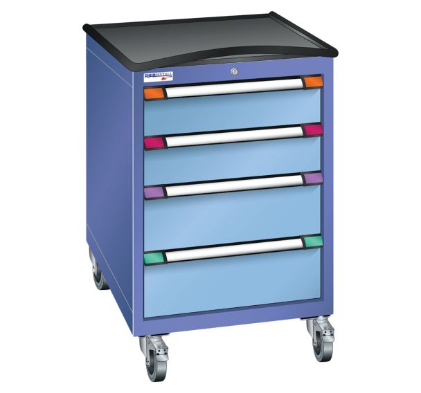 Desserte mobile à tiroirs hauteur 99,2 cm largeur 80,5 cm Thurmetall