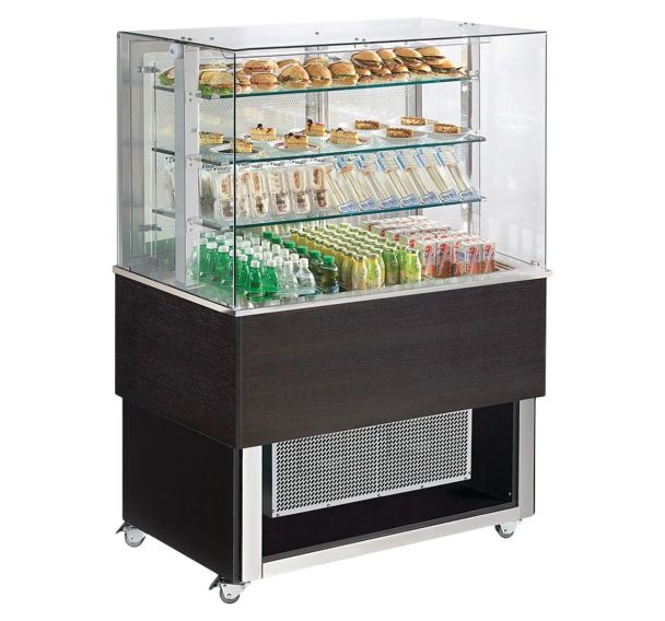 Desserte réfrigérée TRADITION PLATINIUM avec vitrineTR-PLAT+4W