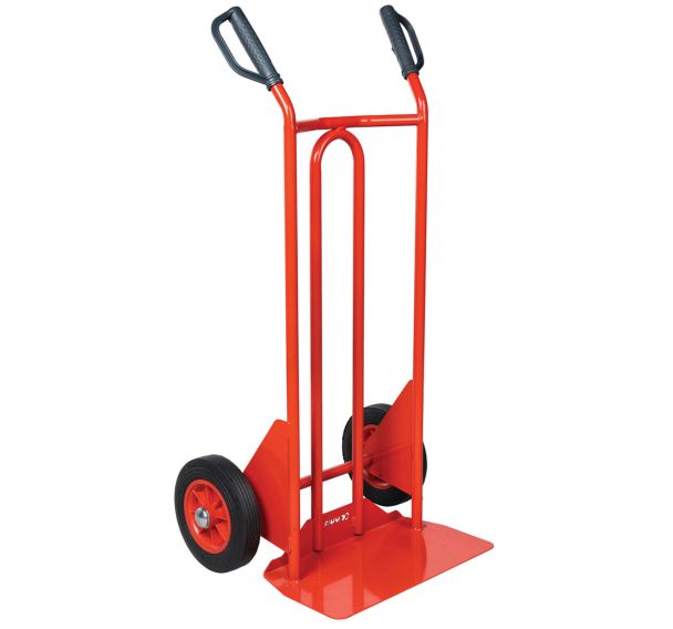 Diable acier - Roues caoutchouc - Force 250 kg bavette fixe