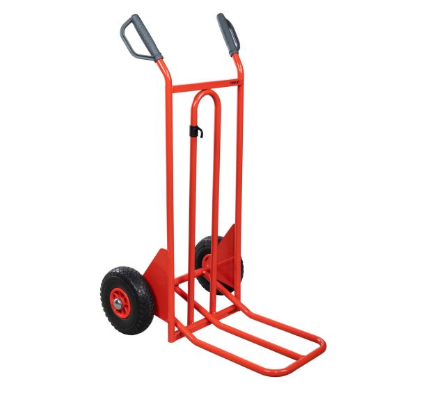Diable acier - Roues increvables - Force 250 kg bavette pliante
