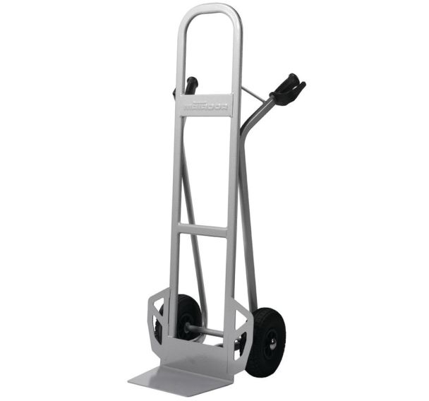 Diable acier Roue increvable F=350 kg Bavette fixe- Gris - Larg 50,5cm