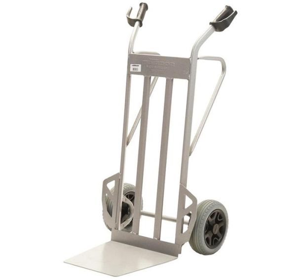 Diable acier Roues increvables - Bavette fixe - Force 350 kg