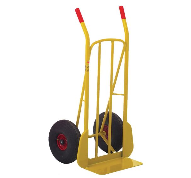 Diable acier bavette fixe - Roues pneumatiques - Force250 kg