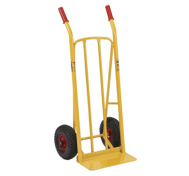 Diable acier bavette fixe - Roues pneumatiques - Force 250 kg