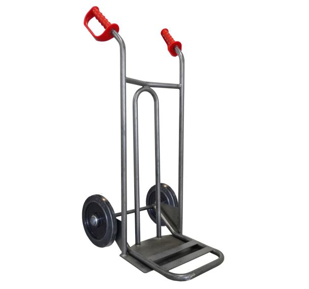 Diable acier incurve poignees de garde 2 bavettes 250 kg Stockman