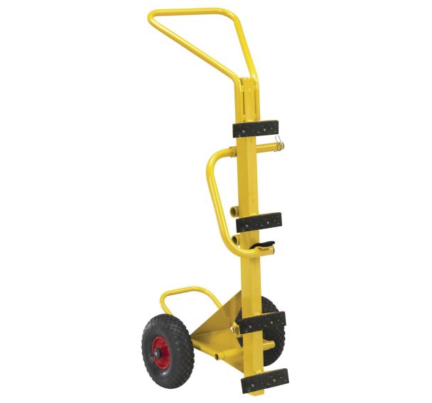 Diable acier pour bouteille de gaz charge 200 kg - Roues pneumatiques