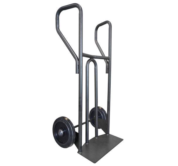 Diable acier tablier incurve poignee fermee 400 kg Stockman