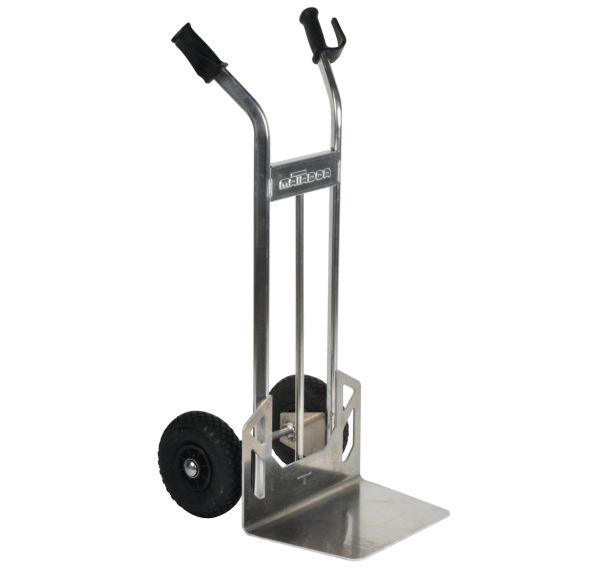 Diable aluminium - Roues pneumatiques - Capacité 200 Kg