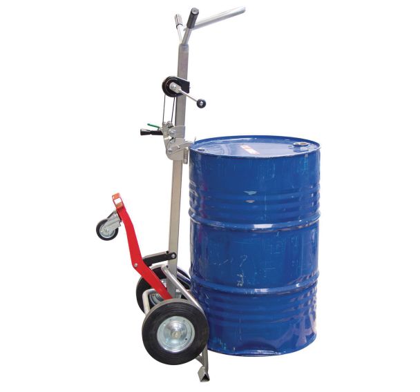 Diable en acier pour fûts 350 kg - Roue caoutchouc