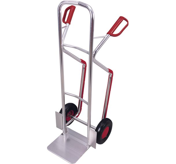 Diable en aluminium avec roues anti-crevaison