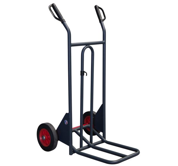 Diable ergonomique 350kg basculement assisté - Roue caoutchouc