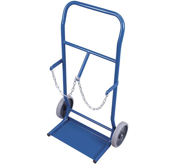Diable porte-bouteilles pour 2 bouteilles de cap. 10 Ltr.