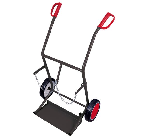 Diable porte-bouteilles pour 2 bouteilles de cap. 20 Ltr.