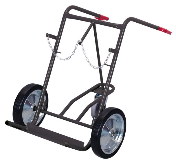 Diable porte-bouteilles pour 2 bouteilles de cap. 40 - 50 L