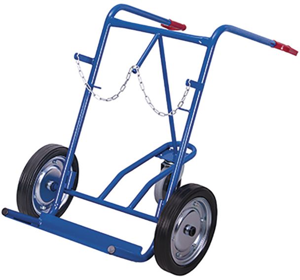 Diable porte-bouteilles pour 2 bouteilles de cap. 40 - 50 L