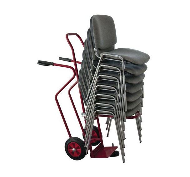 Diable porte-chaises ergonomique - Capacité 250 kg