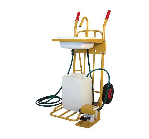 Diable porte-évier et bidons charge 250 kg - Roues pneumatiques - DLV