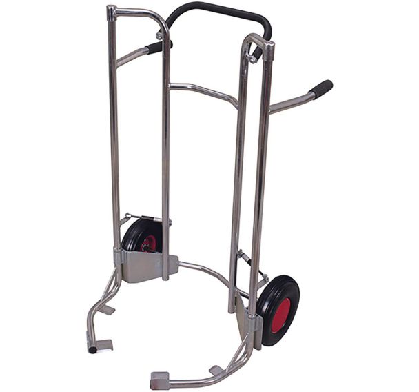 Diable porte-pneus bas, galvanisé