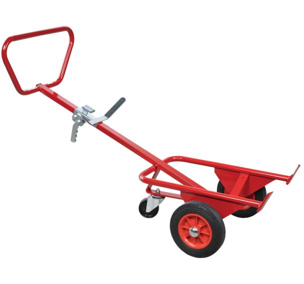 Diable pour fûts - Roue caoutchouc - Force 350 kg