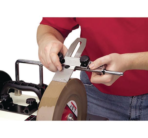 Dispositif pour lame rectiligne pour touret JSSG 10-M