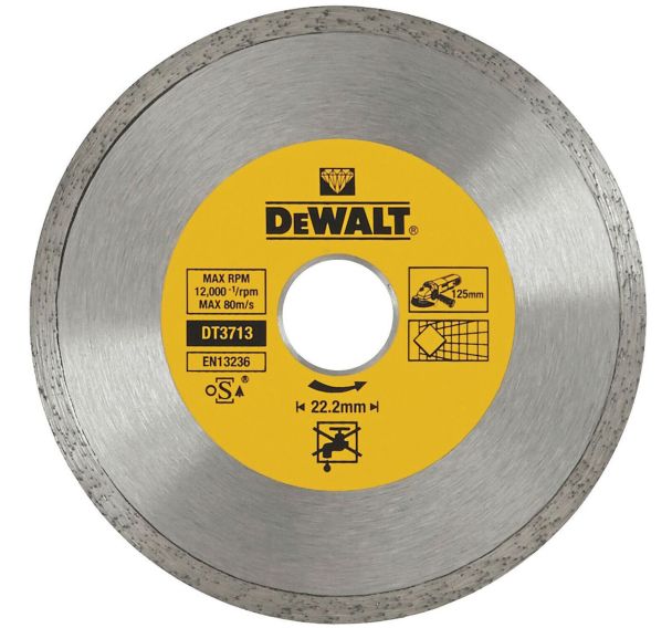 Disque à jante continue Ø125x22,2mm pour béton, brique et pierre
