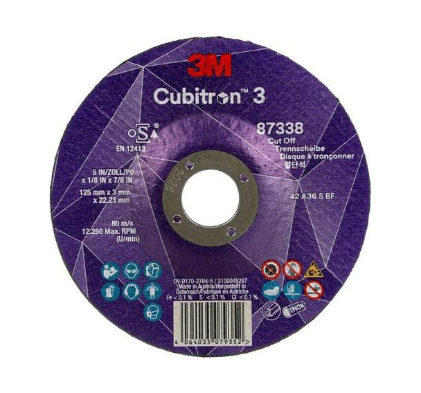Disque à tronçonner Cubitron 3 T42 Ø125x3x22,23mm