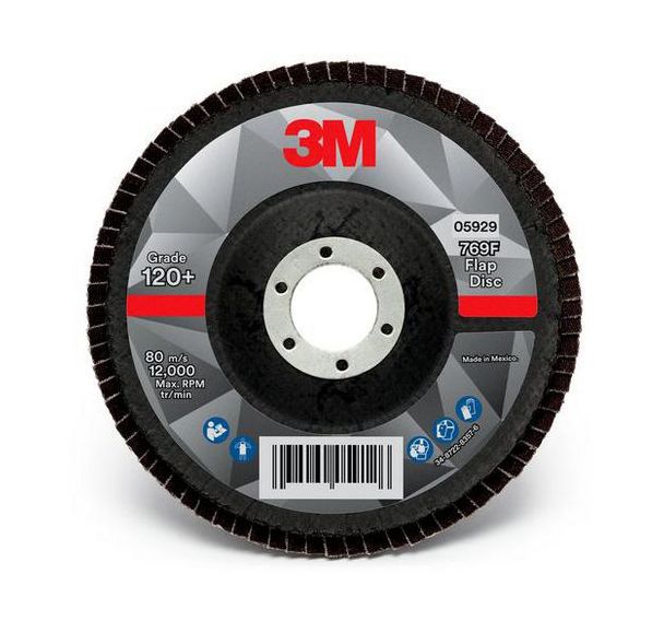 Disque abrasif à lamelles 769F - Bombé -125x22.23mm - 3M
